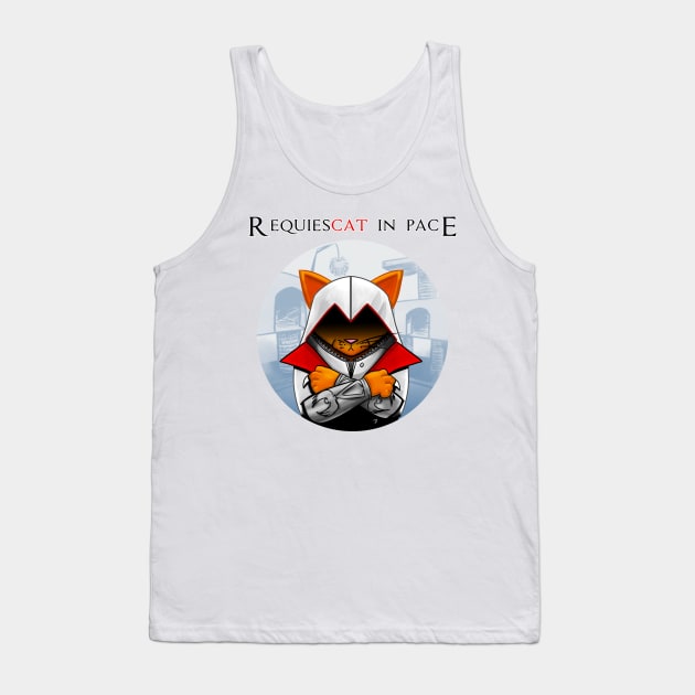 Assassin Cat Tank Top by jasonyerface